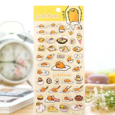cartoon Gudetama paper sticker DIY decoration sticker for album scrapbooking diary kawaii stationery