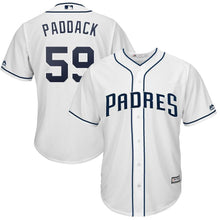 Load image into Gallery viewer, Chris Paddack San Diego Padres Majestic Official Cool Base Player Jersey - White