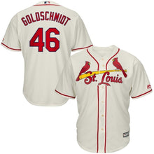 Load image into Gallery viewer, Paul Goldschmidt St. Louis Cardinals Majestic Alternate Official Cool Base Player Jersey - Cream