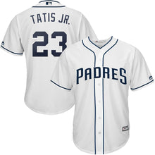 Load image into Gallery viewer, Fernando Tatis Jr. San Diego Padres Majestic Home Official Cool Base Player Jersey - White