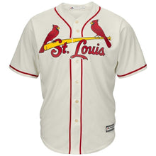 Load image into Gallery viewer, Yadier Molina St. Louis Cardinals Majestic Cool Base Player Jersey - Cream