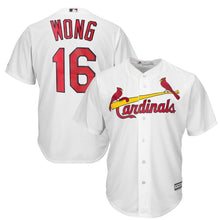 Load image into Gallery viewer, Kolten Wong St. Louis Cardinals Majestic Cool Base Player Jersey - White