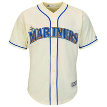 Load image into Gallery viewer, Felix Hernandez Seattle Mariners Majestic Cool Base Player Jersey - Cream