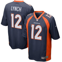 Load image into Gallery viewer, Paxton Lynch Denver Broncos Nike Game Jersey - Navy