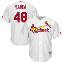 Load image into Gallery viewer, Harrison Bader St. Louis Cardinals Majestic Home Official Cool Base Jersey - White