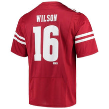 Load image into Gallery viewer, Russell Wilson Wisconsin Badgers Under Armour Alumni Jersey - Red