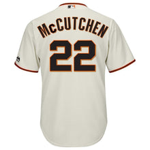 Load image into Gallery viewer, Andrew McCutchen San Francisco Giants Majestic Cool Base Player Replica Jersey - Cream