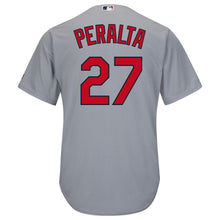 Load image into Gallery viewer, Jhonny Peralta St. Louis Cardinals Majestic Official Cool Base Player Jersey - Gray
