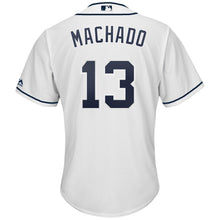 Load image into Gallery viewer, Manny Machado San Diego Padres Majestic Official Cool Base Player Jersey - White