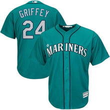 Load image into Gallery viewer, Ken Griffey Jr. Seattle Mariners Majestic Cool Base Player Jersey - Northwest Green