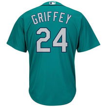Load image into Gallery viewer, Ken Griffey Jr. Seattle Mariners Majestic Cool Base Player Jersey - Northwest Green
