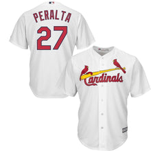 Load image into Gallery viewer, Jhonny Peralta St. Louis Cardinals Majestic Official Cool Base Player Jersey - White