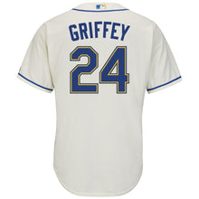 Load image into Gallery viewer, Ken Griffey Jr. Seattle Mariners Majestic Alternate Official Cool Base Replica Player Jersey - Cream