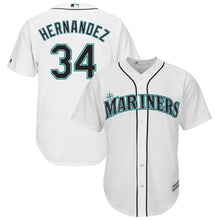 Load image into Gallery viewer, Felix Hernandez Seattle Mariners Majestic Cool Base Player Jersey - White -
