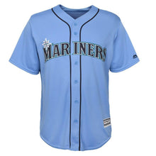 Load image into Gallery viewer, Ichiro Suzuki Seattle Mariners Majestic Official Cool Base Player Jersey - Light Blue