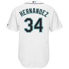 Load image into Gallery viewer, Felix Hernandez Seattle Mariners Majestic Cool Base Player Jersey - White -