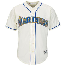 Load image into Gallery viewer, Seattle Mariners Majestic Official Cool Base Jersey - Cream