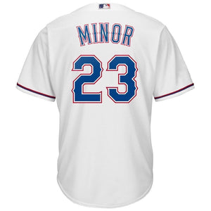Mike Minor Texas Rangers Majestic Official Cool Base Player Jersey - White