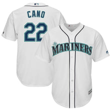 Load image into Gallery viewer, Robinson Cano Seattle Mariners Majestic Cool Base Player Jersey - White